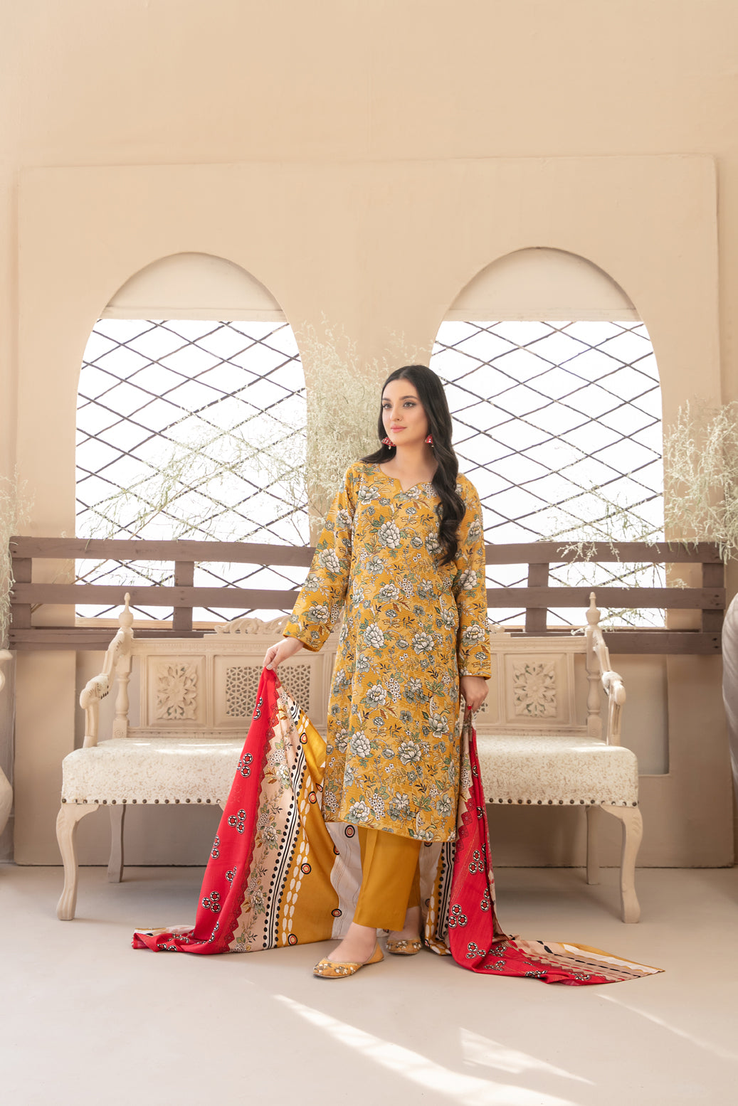 3 Piece Un-Stitched Collection By Tawakkal Fabrics, Attractive & Elegant