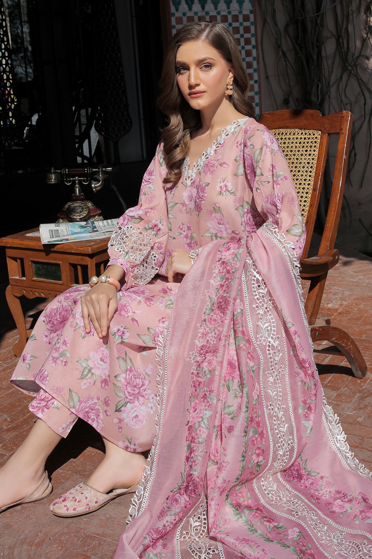 3-PIECE  EMBROIDERED LAWN