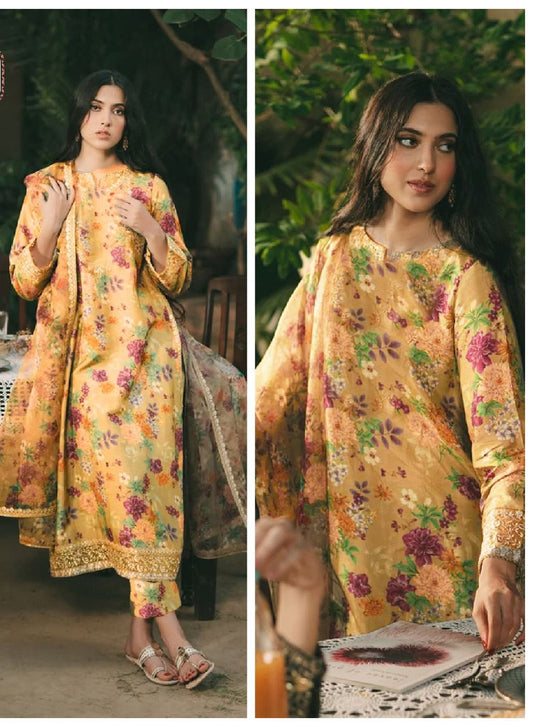 IZNK LAWN-3PC LAWN PRINT-SUMMER COLLECTION