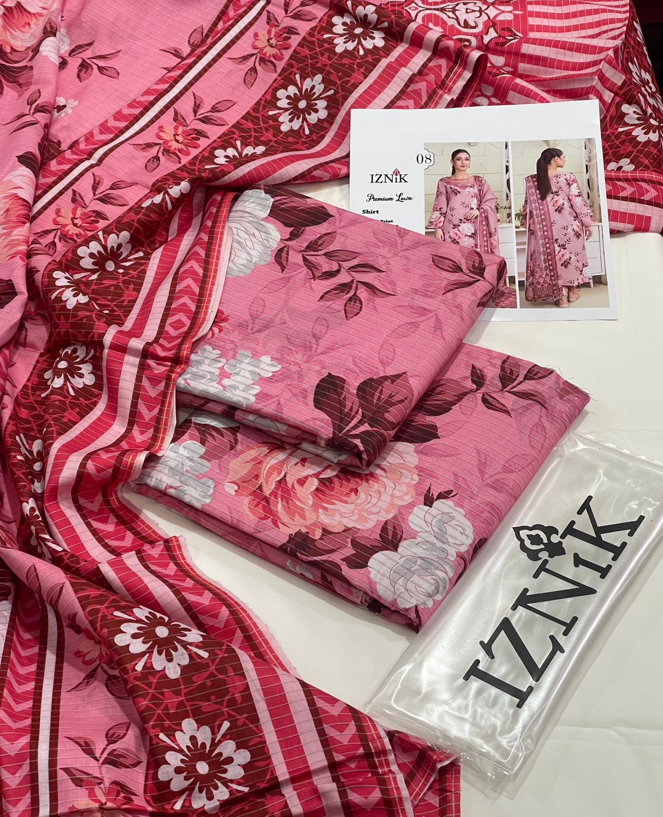 IZNK LAWN-3PC LAWN PRINT-SUMMER COLLECTION