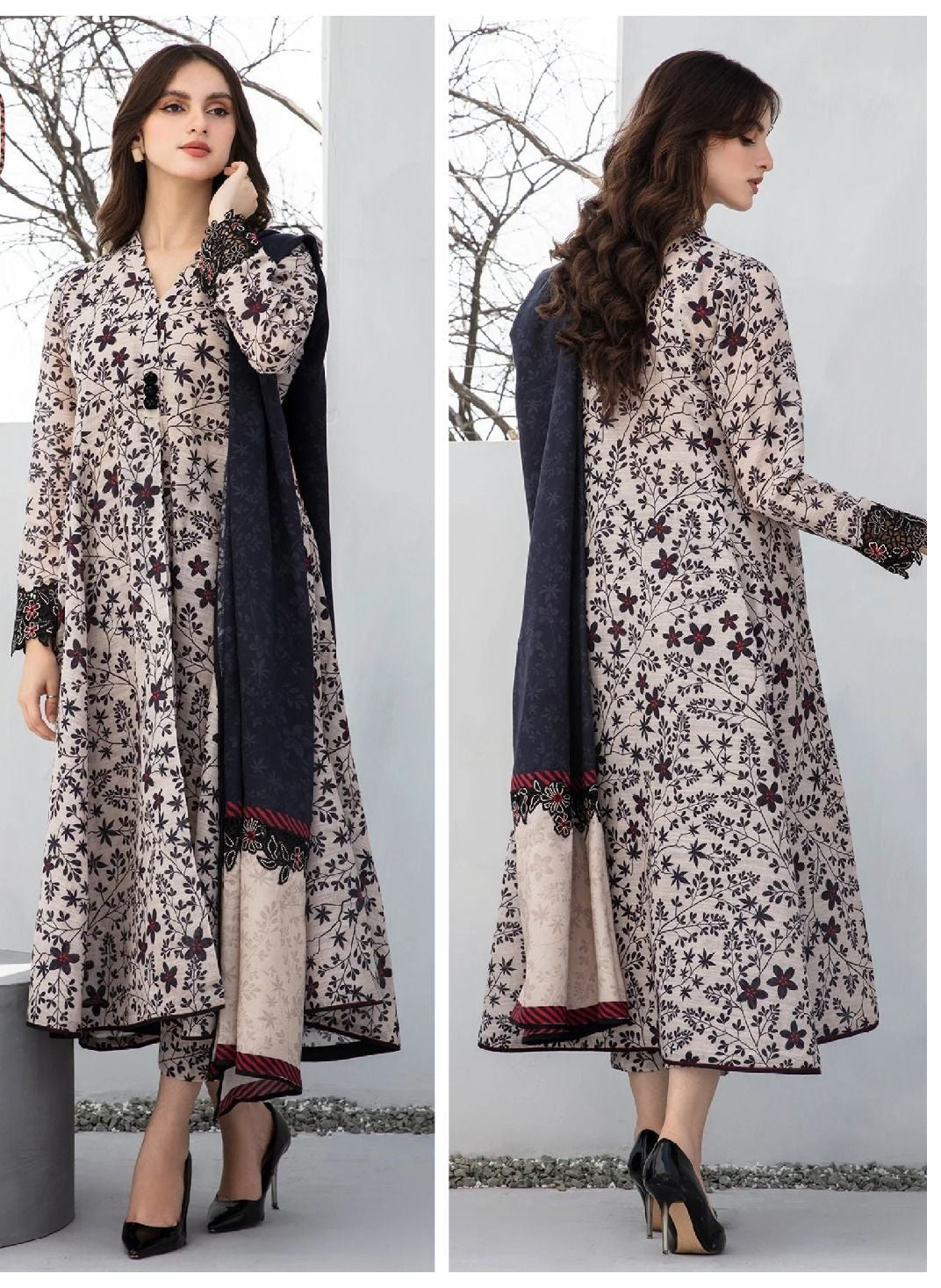 IZNK LAWN-3PC LAWN PRINT-SUMMER COLLECTION