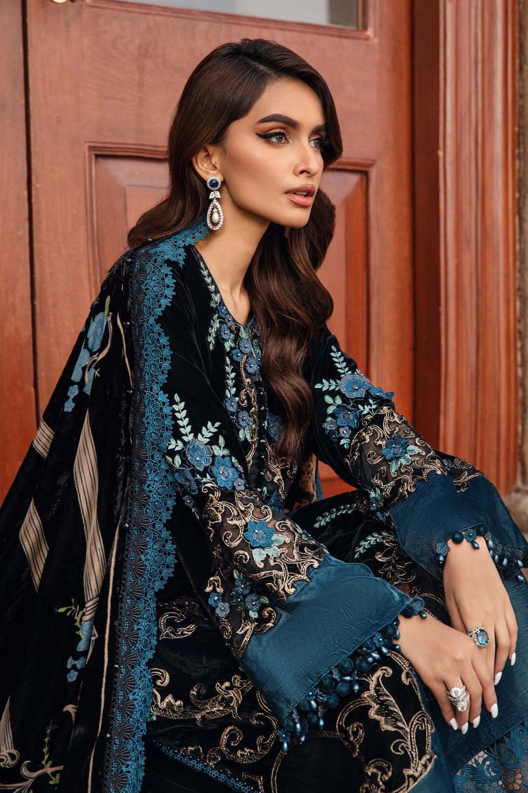 3 Piece Unstitched Embroidered Lawn Suit