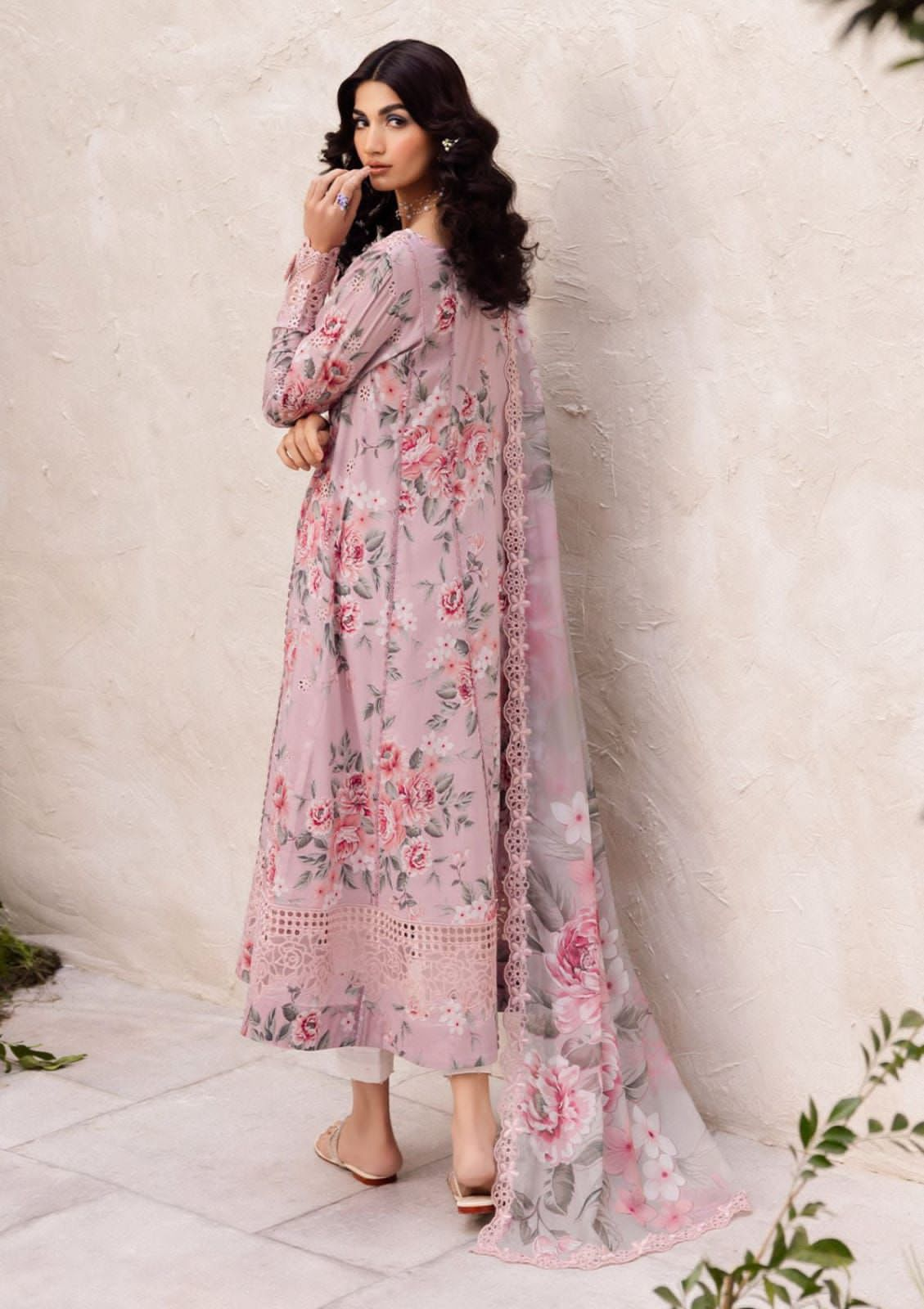 BROQUE Embroidered Lawn Suits Unstitched 3 Piece -Summer Collection Sale