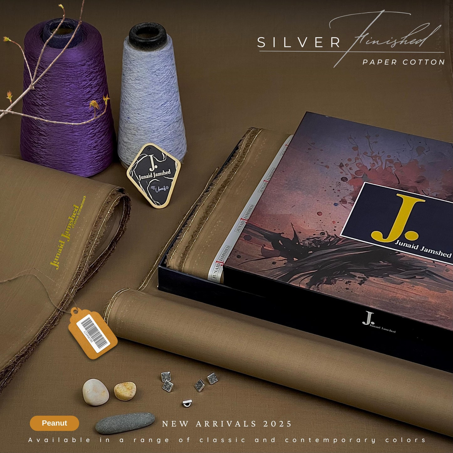 J• Summer Impressions -Summer Special Silver Finished Paper Cotton