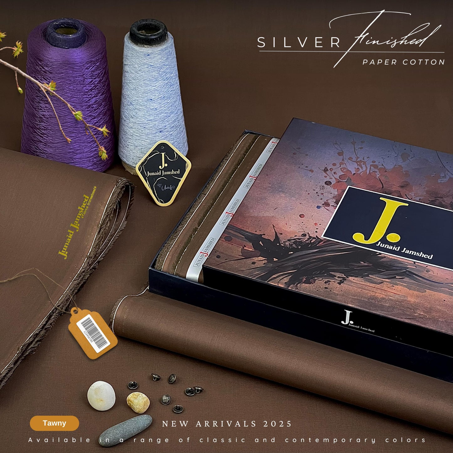 J• Summer Impressions -Summer Special Silver Finished Paper Cotton