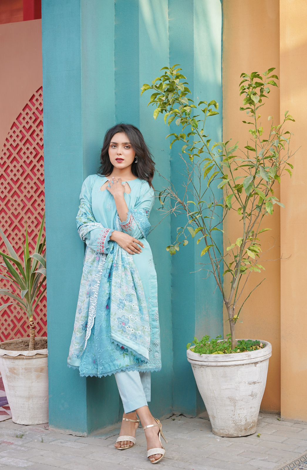 Emaan Eshal Embroidered Lawn Suits Unstitched 3 Piece Volume 6