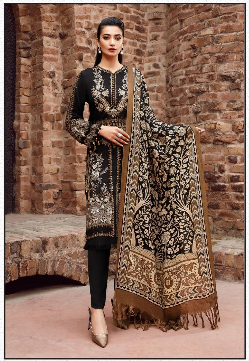 Maria B Luxury Lawn – 3Piece Unstitched Embroidered Suit with Diamond Dupatta (SK2347)