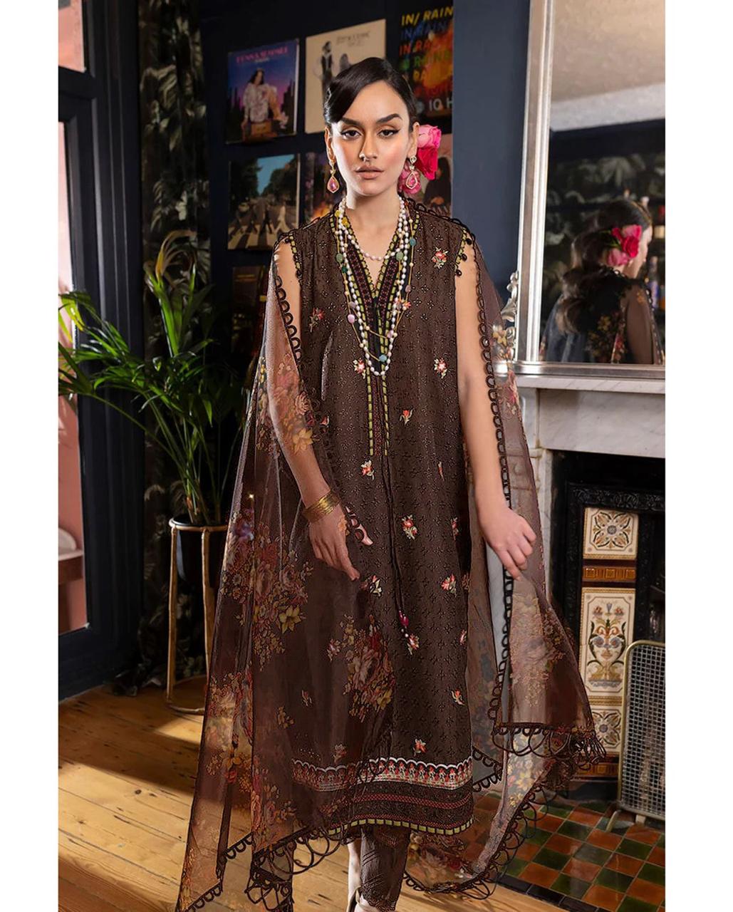 Sobia Nazir Embroidered 3-Piece Unstitched Suit